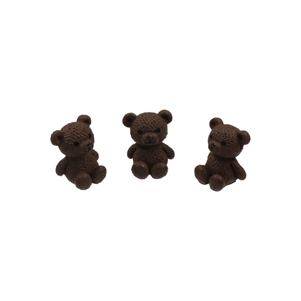 Bonsai Garden Ornaments - かわいいミニチュアのクマの置物、面白いプラスチック製の漫画風動物の像、ミニ手作りのクマのオーナメント、デザートの飾り