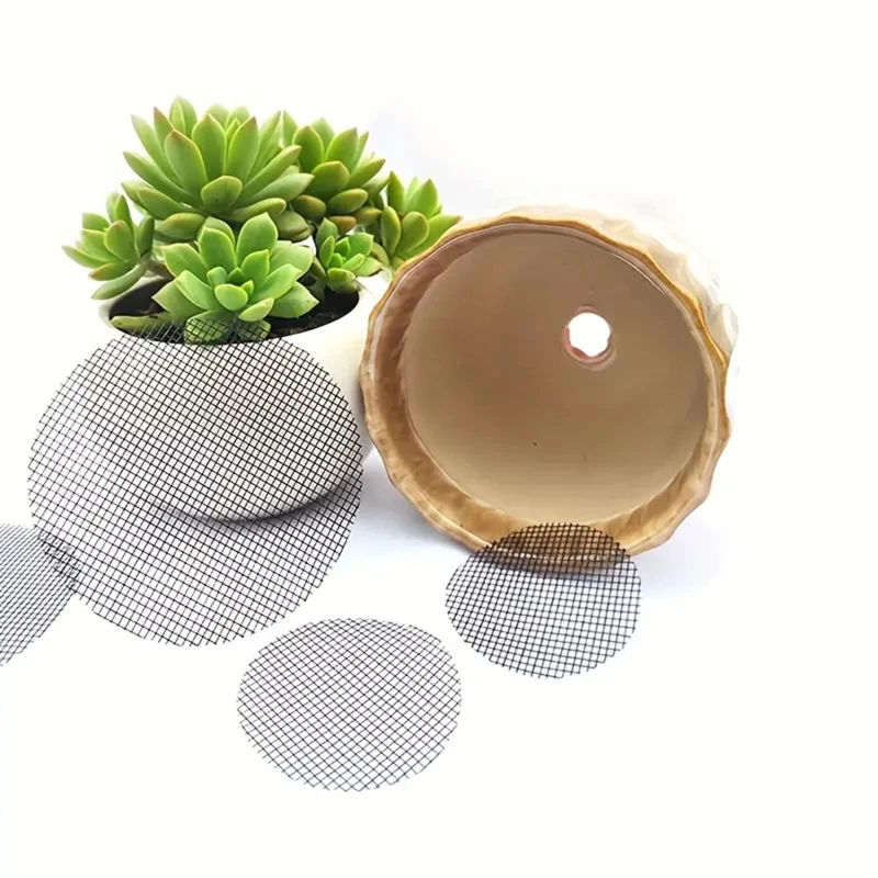 鉢底用排水穴メッシュパッドマット、丸型排水穴スクリーン、土壌 - Bonsai Garden Nursery のレビューと価格