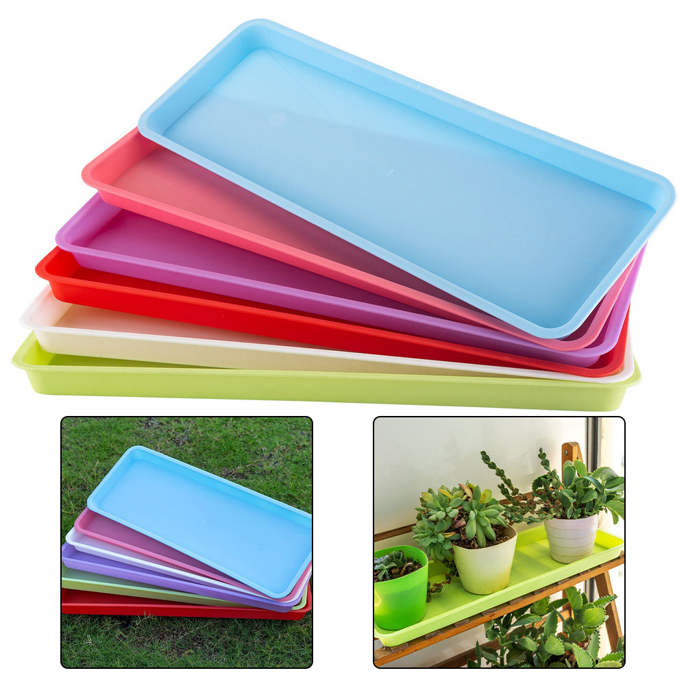 プラスチック製植木受け皿 6個入り 長方形の水受けトレイ 屋 - Drip Tray Saucer のレビューと価格