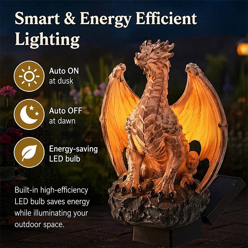 ドラゴンレガシーゴールデンエンバーエディションソーラーガーデ - Bonsai Garden Ornaments のレビューと価格