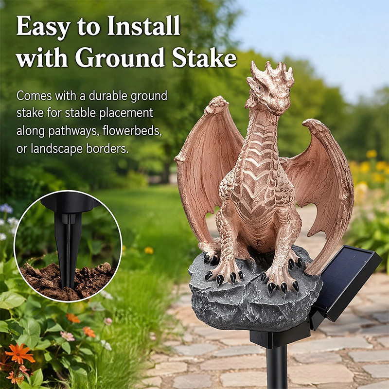 ドラゴンレガシーゴールデンエンバーエディションソーラーガーデ - Bonsai Garden Ornaments のレビューと価格