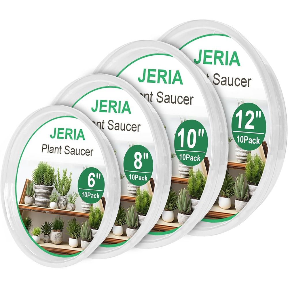 40個入り透明植木受け皿 - 屋内外用耐久性のある丸型水受け - Drip Tray Saucer のレビューと価格