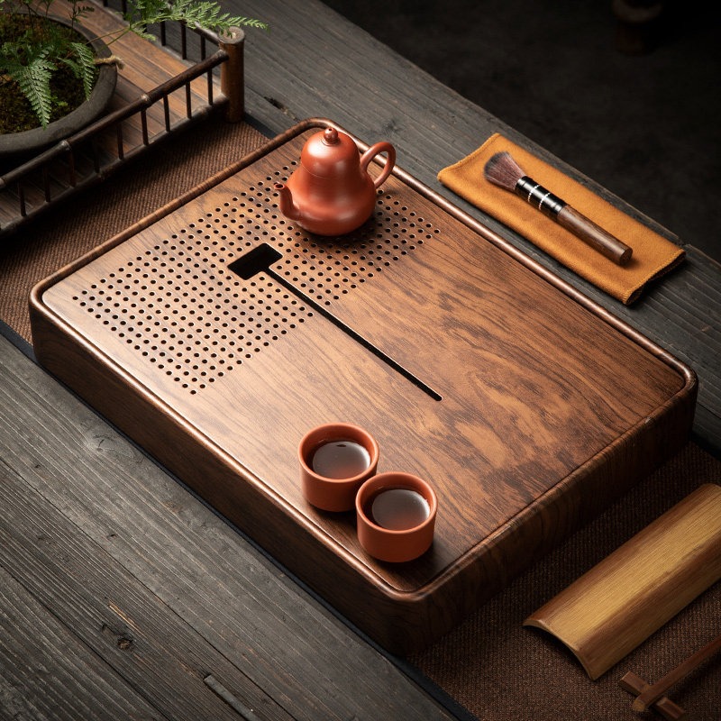 水貯蔵機能付き長方形竹製茶盆、水切り乾燥用茶受け、カップスタ - Drip Tray Saucer のレビューと価格