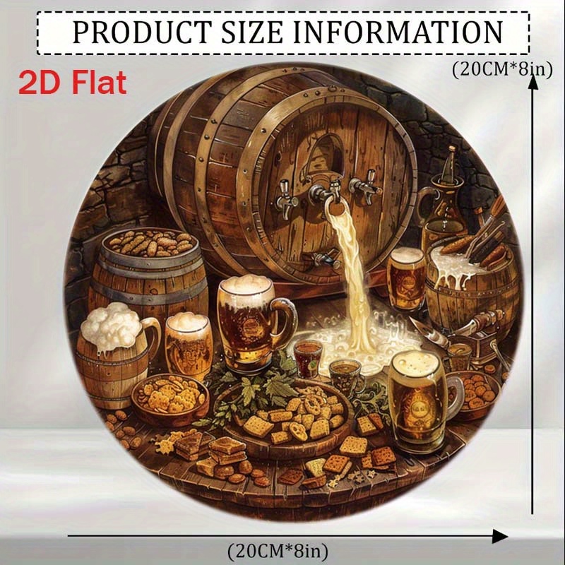 1個入り 丸型 2D フラットアルミサイン 室内/屋外壁飾り - Bonsai Garden Ornaments のレビューと価格