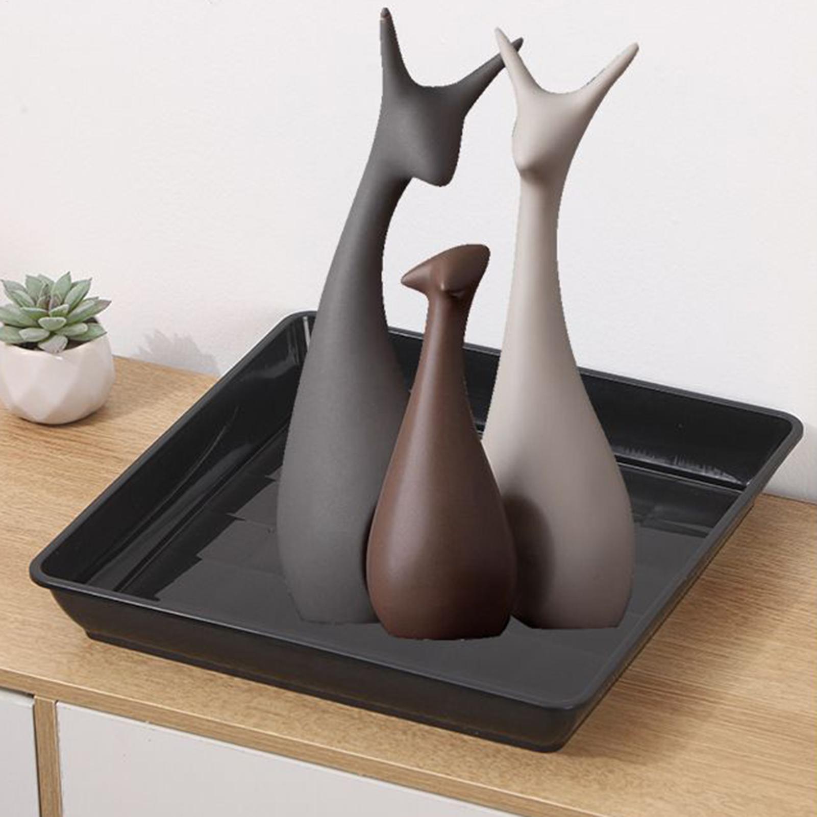 植木鉢トレイ 2個/セット ガーデンスクエアドリップトレイ  - Drip Tray Saucer のレビューと価格