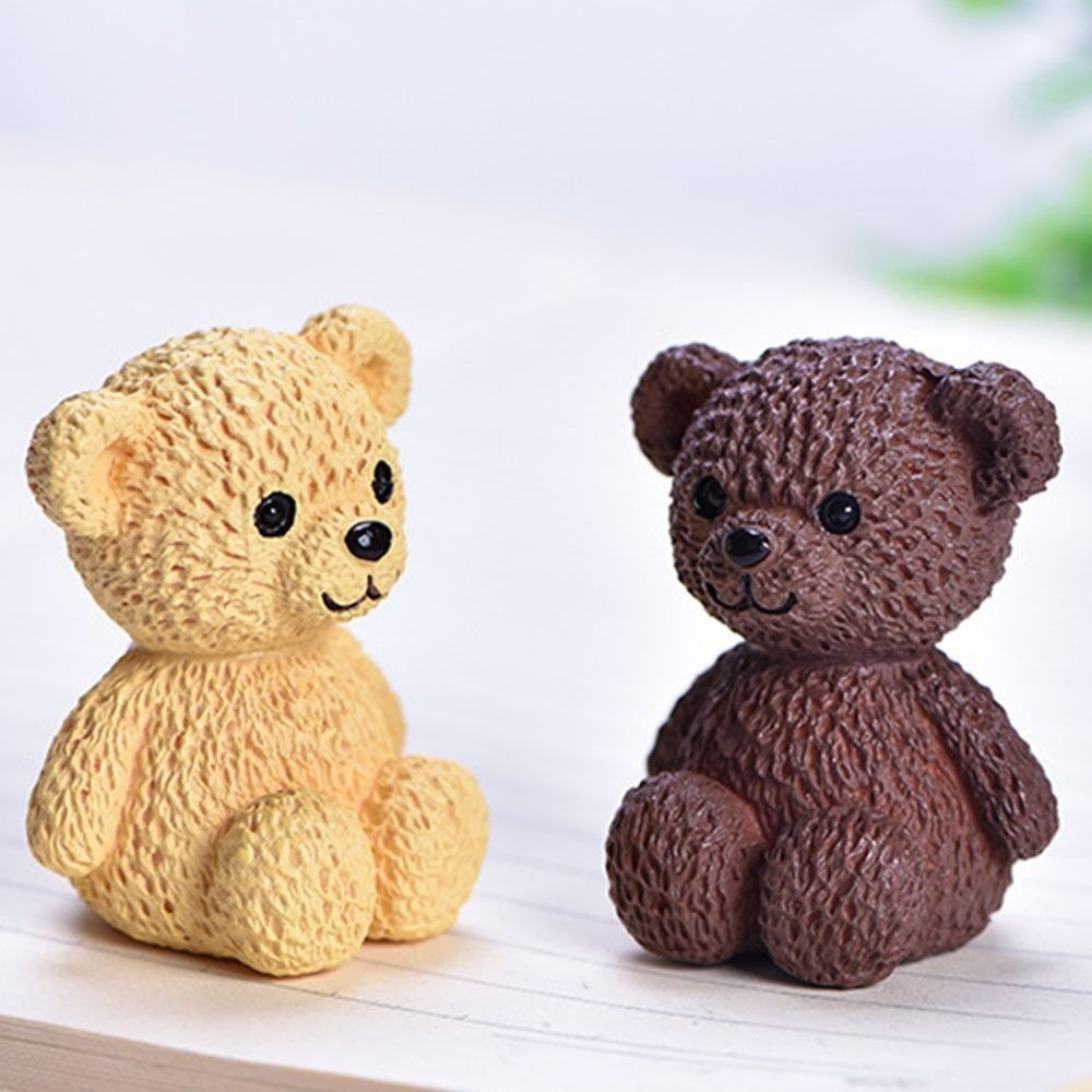 かわいいミニチュアのクマの置物、面白いプラスチック製の漫画風 - Bonsai Garden Ornaments のレビューと価格