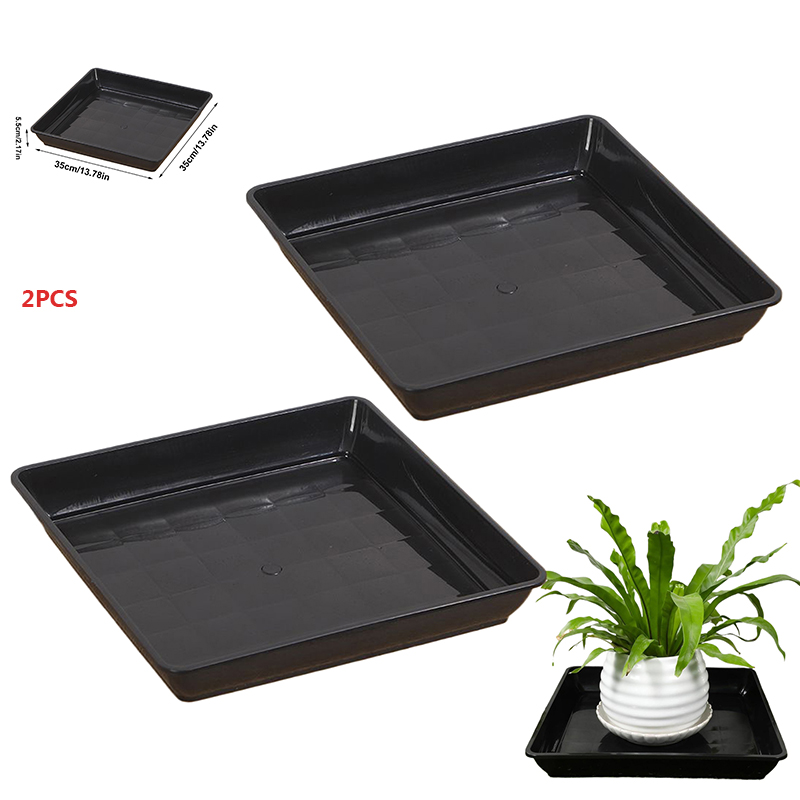 2個入り植木鉢ベース 厚みのあるバルコニー植物トレイ プラン - Drip Tray Saucer のレビューと価格