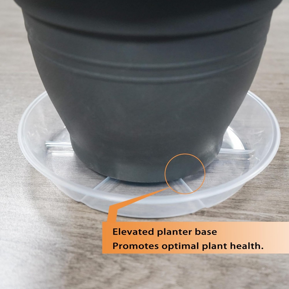 6個入り透明植物受け皿、6インチの水切りトレイ、屋内屋外鉢植 - Drip Tray Saucer のレビューと価格