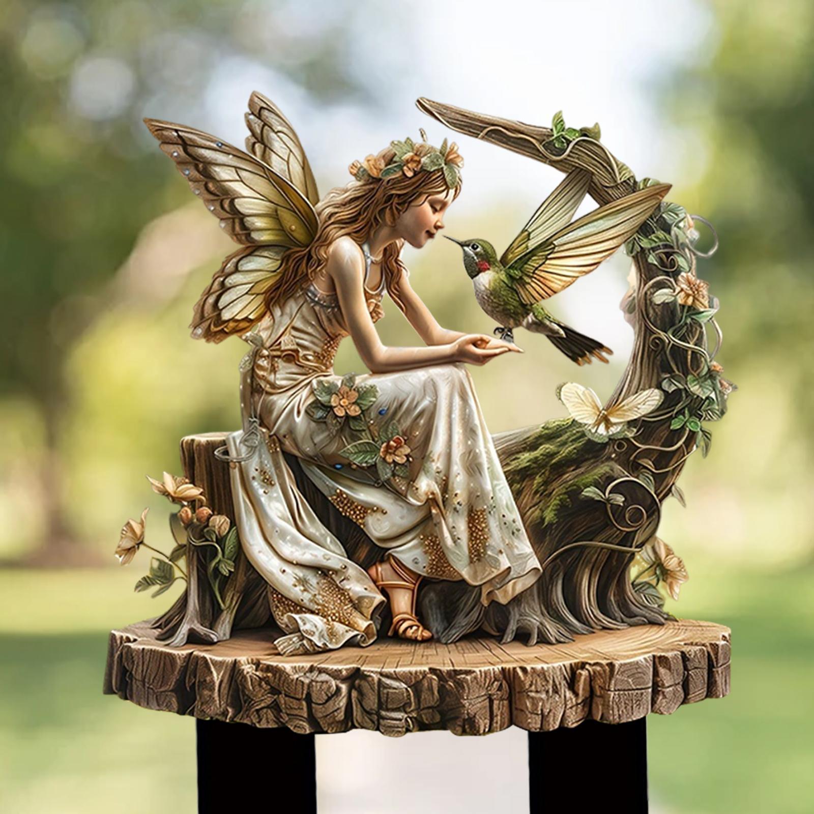 アクリルの妖精の庭の杭,2D植木鉢,庭の芸術の装飾,盆栽の屋 - Bonsai Garden Ornaments のレビューと価格
