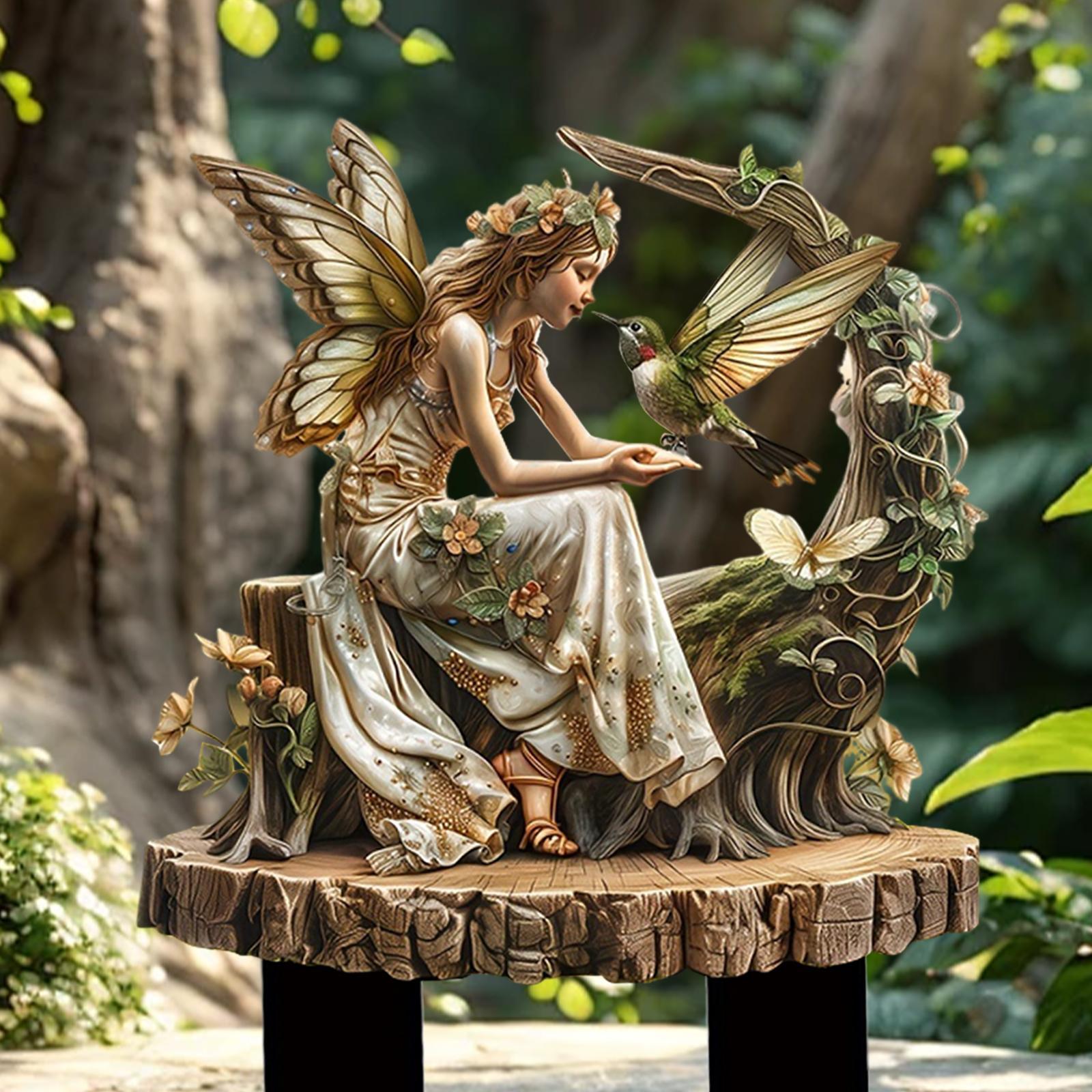 アクリルの妖精の庭の杭,2D植木鉢,庭の芸術の装飾,盆栽の屋 - Bonsai Garden Ornaments のレビューと価格
