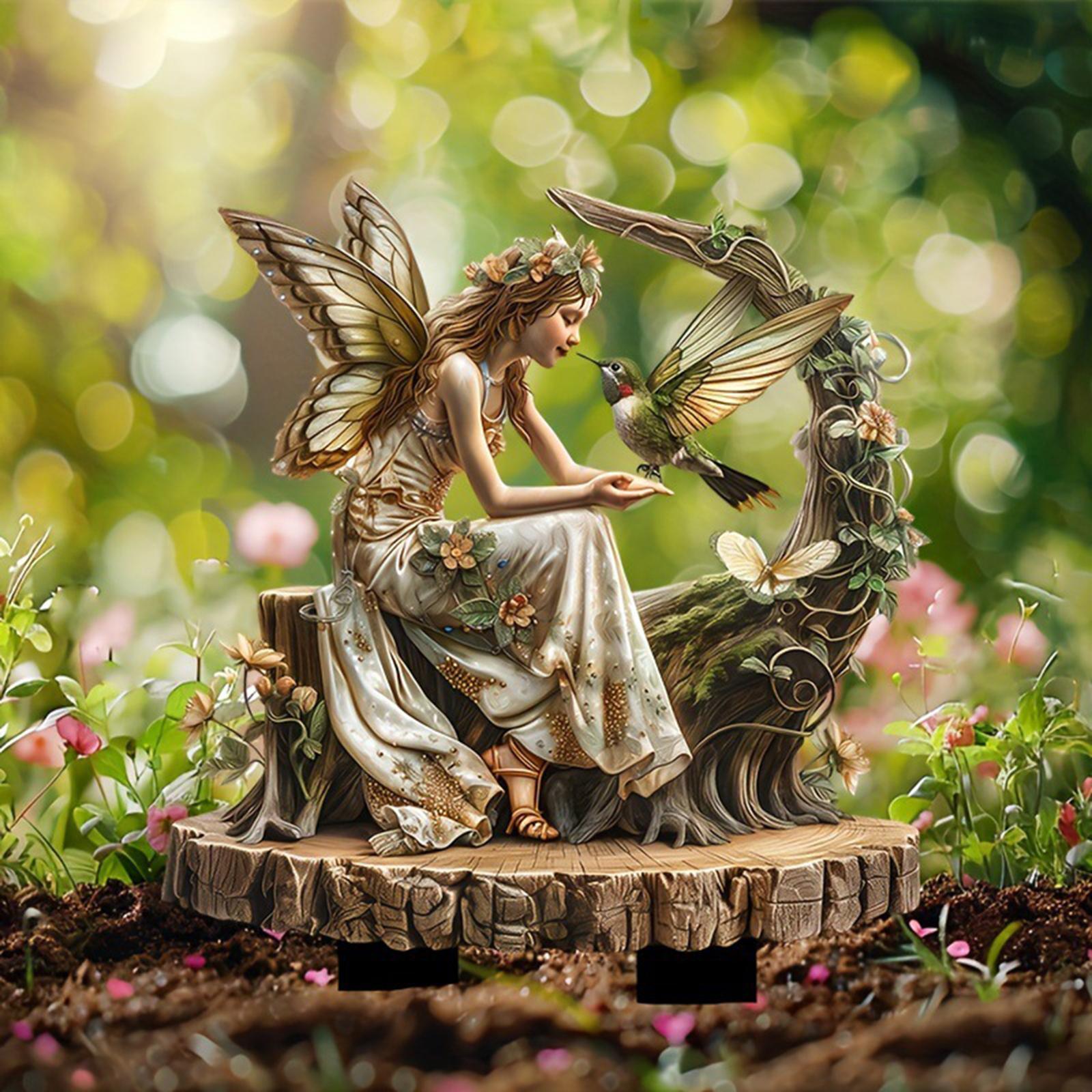 アクリルの妖精の庭の杭,2D植木鉢,庭の芸術の装飾,盆栽の屋 - Bonsai Garden Ornaments のレビューと価格