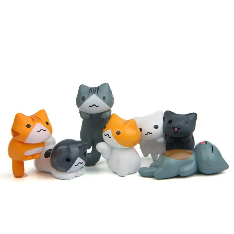 6 ピース/セット漫画ラッキー pvc 猫ホームガーデン盆栽 - Bonsai Garden Japan のレビューと価格